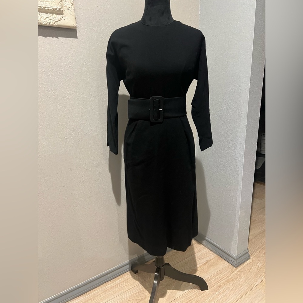 COPY - Vintage 1960’s late 1950’s wool wiggle dress - Picture 3 of 6